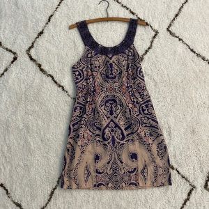 Free People purple mini shift dress
